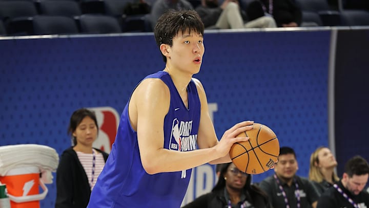 China's Hansen Yang is a potential second-round pick in this year's draft. China's Hansen Yang is a potential second-round pick in this year's draft.