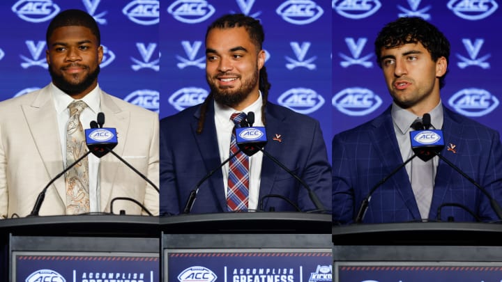 Chico Bennett, Kam Butler, and Tony Muskett preview the 2024 Virginia football season at the ACC Kickoff event in Charlotte.