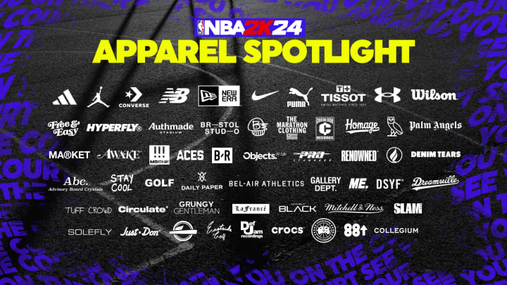 Here's all the clothing brands in NBA 2K24.