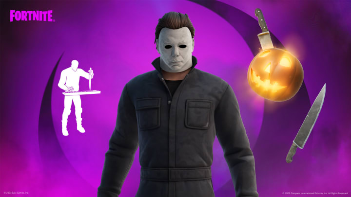 Michael Myers skin in Fortnitemares 2023.