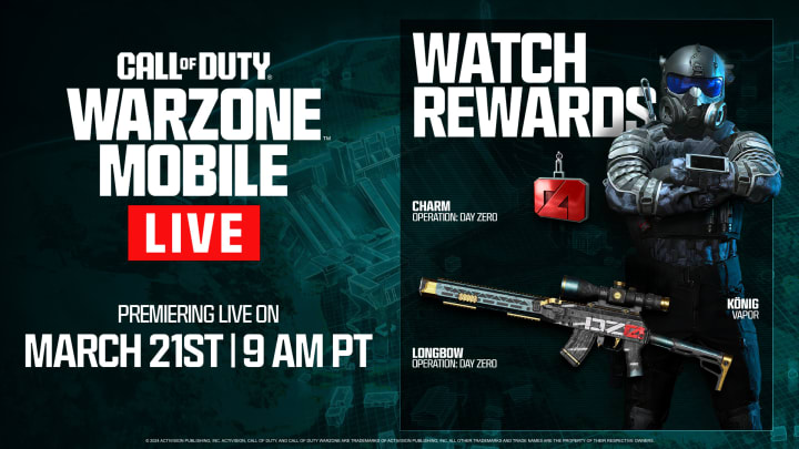 Here's how to get all the Warzone Mobile Twitch drops on release day.