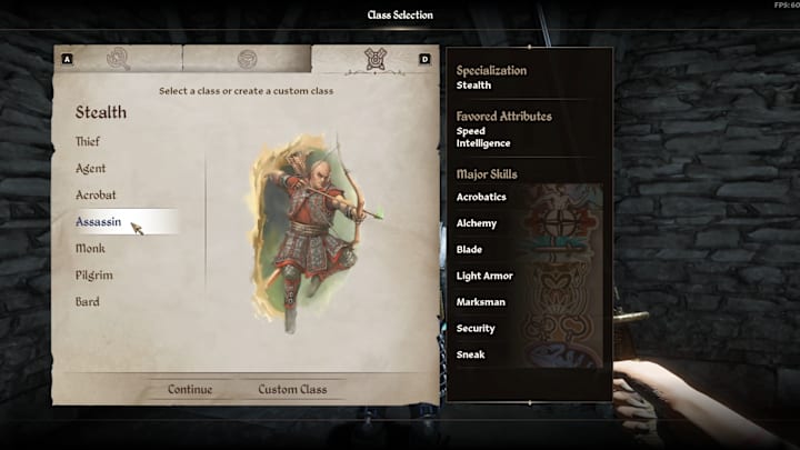 La classe Assassin à Oblivion Remastered