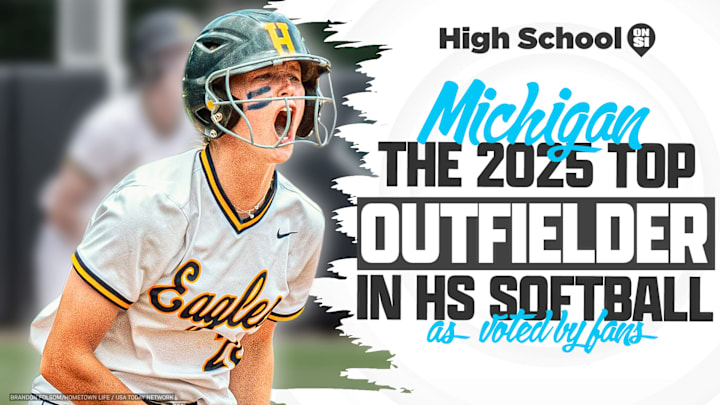 Ava Gardner of Hudsonville High School was voted High School On SI's top outfielder in the 2025 Michigan high school softball season.