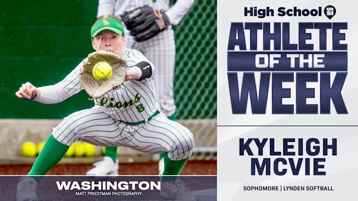 Lynden softball player Kyleigh McVie voted SBLive WA athlete of week for May 12--May 17.