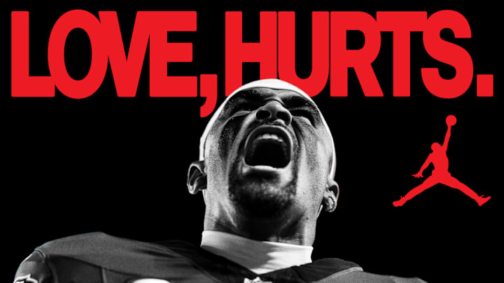 Jordan Brand aired a commercial celebrating Jalen Hurts' first Super Bowl victory. Jordan Brand aired a commercial celebrating Jalen Hurts' first Super Bowl victory.