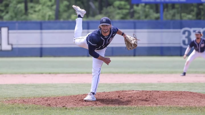 Madison College right-handed pitcher Eli Hoyt