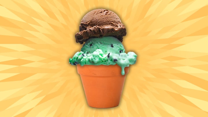 Fancy some ice cream in a flowerpot?