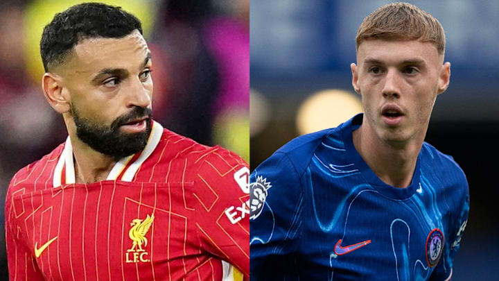 Mohamed Salah takes on Cole Palmer as Liverpool hosts Chelsea in the Premier League. Mohamed Salah takes on Cole Palmer as Liverpool hosts Chelsea in the Premier League.
