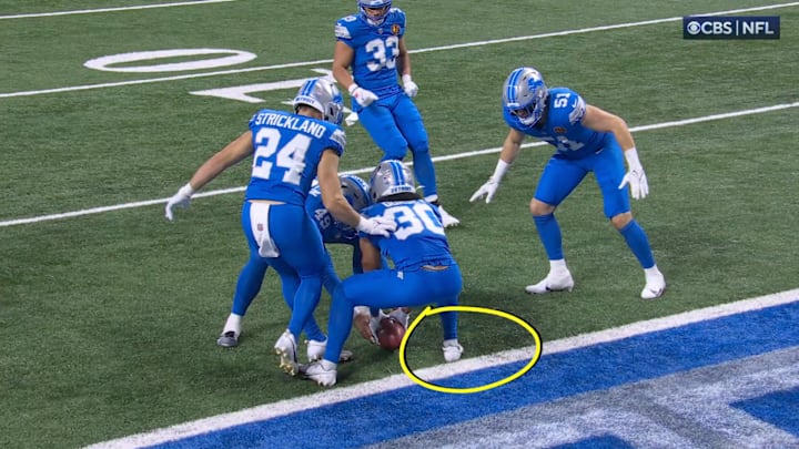 Detroit Lions pin Chicago Bears on perfect punt. Detroit Lions pin Chicago Bears on perfect punt.
