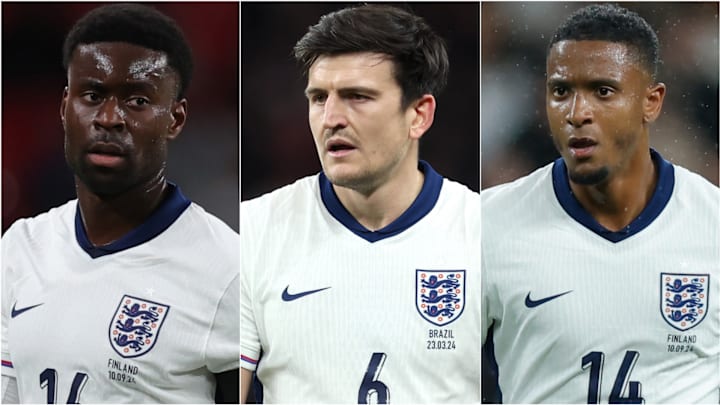 Marc Guéhi, Harry Maguire and Ezra Konsa are among England’s top options.