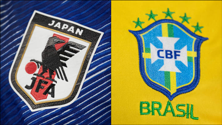 Japan host Brazil on Tuesday.