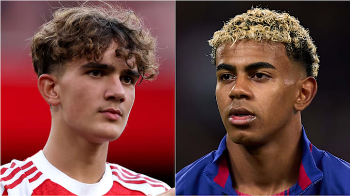 Max Dowman (left) has earned comparisons to Lamine Yamal.