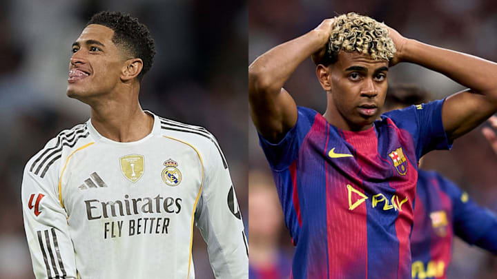 Jude Bellingham (left) led Real Madrid to victory over Barcelona. Jude Bellingham (left) led Real Madrid to victory over Barcelona.