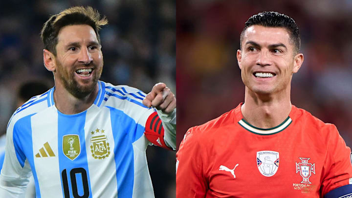 Lionel Messi (left) and Cristiano Ronaldo are battling for another honor.