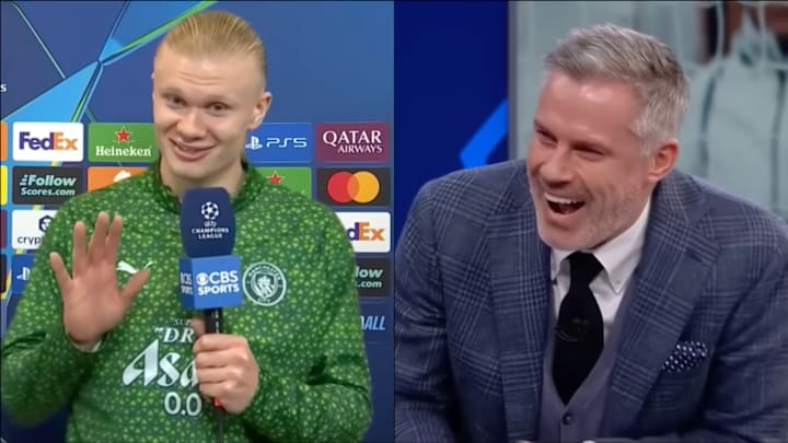 Erling Haaland Delivers Savage Dig at Jamie Carragher in Mohamed Salah Drama