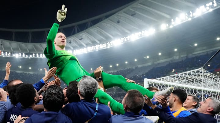 Matvey Safonov after PSG's victory against Flamengo Matvey Safonov after PSG's victory against Flamengo