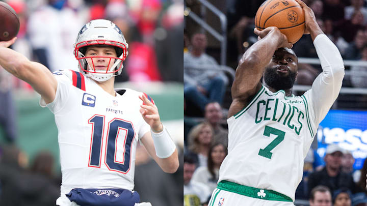 Drake Maye and Jaylen Brown are the talk of the town in Boston.