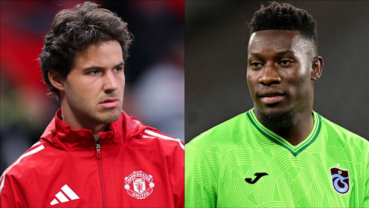 Senne Lammens (left) replaced André Onana (right) at Man Utd.