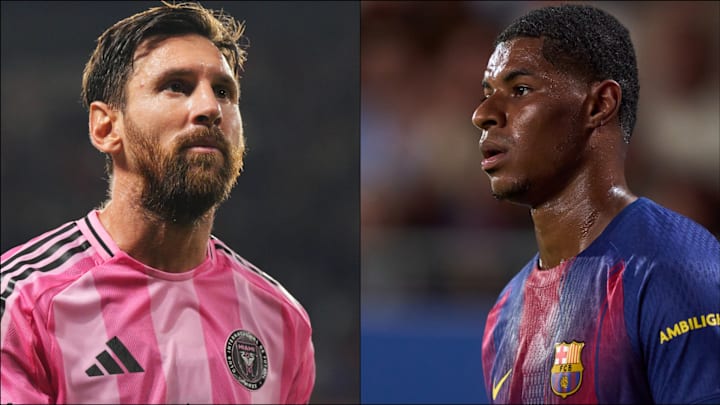 Lionel Messi (left) and Marcus Rashford (right) headline the gossip.