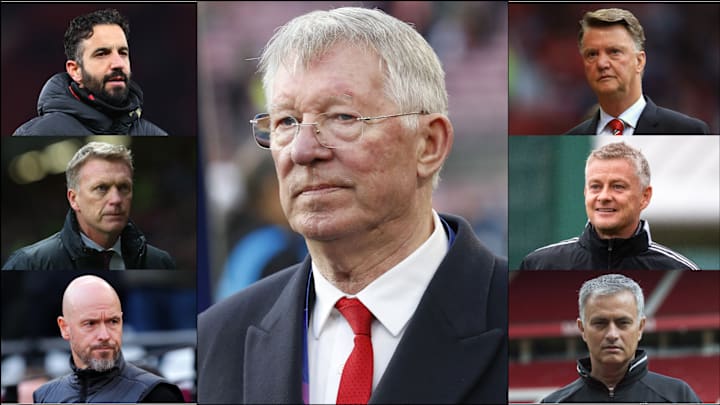 Sir Alex Ferguson’s shadow continues to loom large over the Old Trafford dugout.