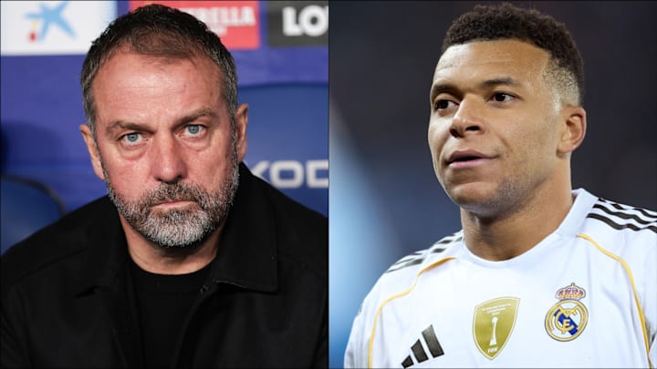 Hansi Flick (left) is ready for a battle with Kylian Mbappé (right). Hansi Flick (left) is ready for a battle with Kylian Mbappé (right).