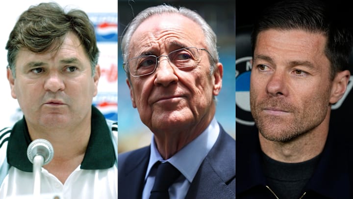From José Antonio Camacho (left) to Xabi Alonso (right), no Real Madrid manager is safe under Florentino Pérez’s command. 