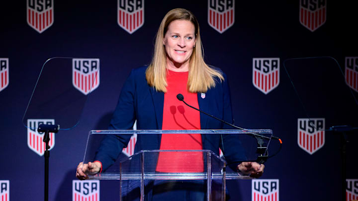 Cindy Parlow Cone will be elected to lead U.S. Soccer for the next four years in an uncontested election Cindy Parlow Cone will be elected to lead U.S. Soccer for the next four years in an uncontested election