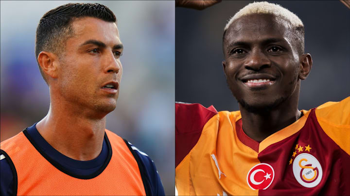 Cristiano Ronaldo (left) and Victor Osimhen (right) headline the gossip.