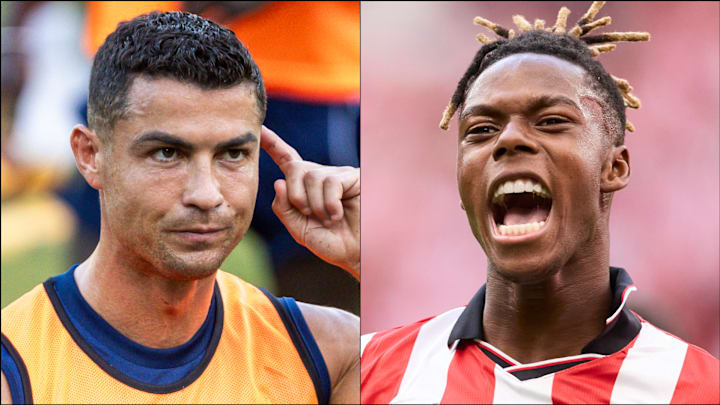 Cristiano Ronaldo (left) and Nico Williams headline the gossip.