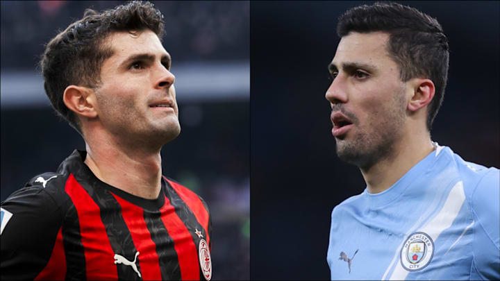 Christian Pulisic (left) and Rodri (right) headline the gossip.