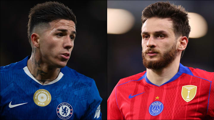 Enzo Fernández (left) and Khvicha Kvaratskhelia (right) headline the gossip.