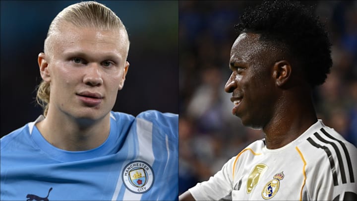 Erling Haaland (left) and Vinicius Junior (right) headline the gossip.