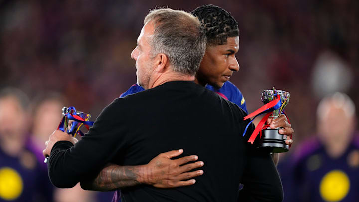 Marcus Rashford (right) may have played his last Clásico for Barcelona. Marcus Rashford (right) may have played his last Clásico for Barcelona.
