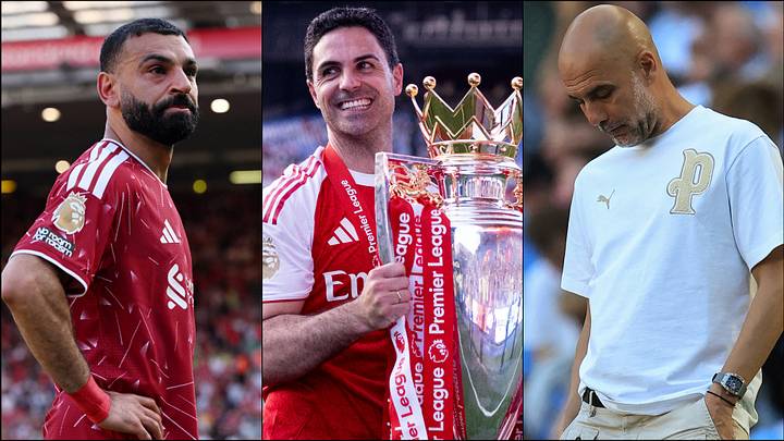 Mohamed Salah (left), Mikel Arteta (center) and Pep Guardiola all enjoyed and endured very different seasons.