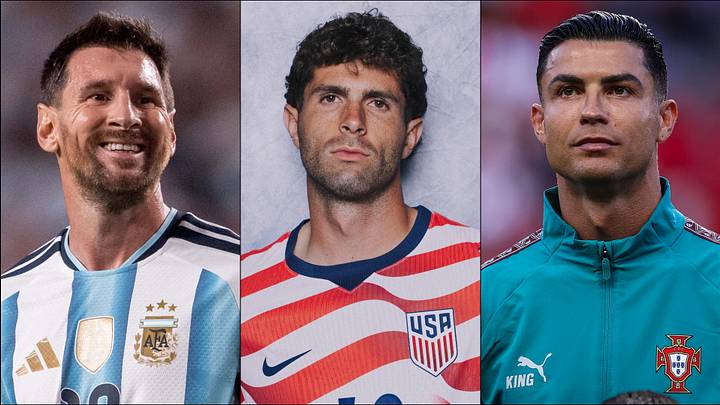 Lionel Messi (left) and Cristiano Ronaldo (right) could be facing off against Christian Pulisic.