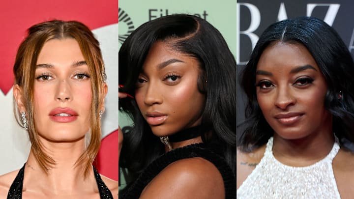 Hailey Bieber, Angel Reese, Simone Biles Hailey Bieber, Angel Reese, Simone Biles