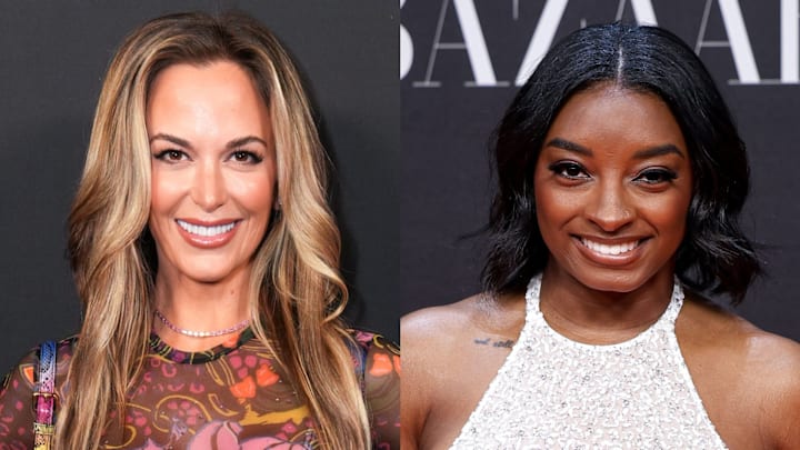 Jena Sims and Simone Biles Jena Sims and Simone Biles