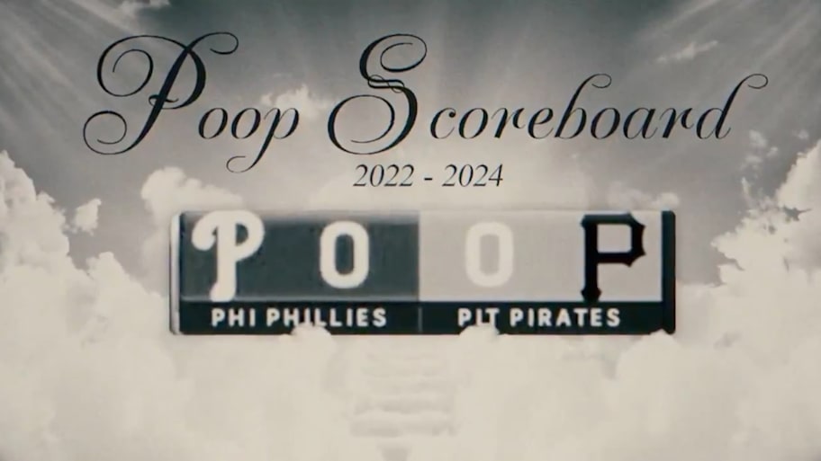Phillies broadcast pays tribute to their old scorebug. | @MLB / X