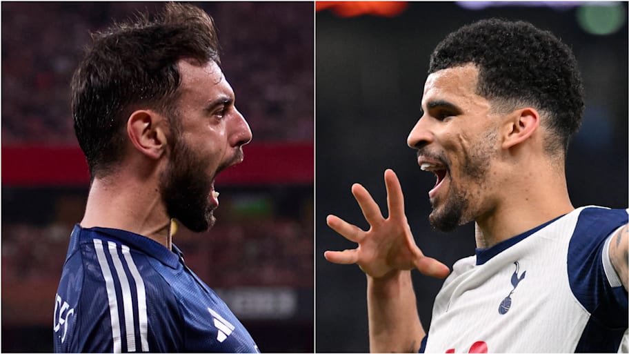 Bruno Fernandes (left) and Dominic Solanke could both prove to be decisive in the Europa League final. | IMAGO/Ricardo Larreina Amador/Colorsport