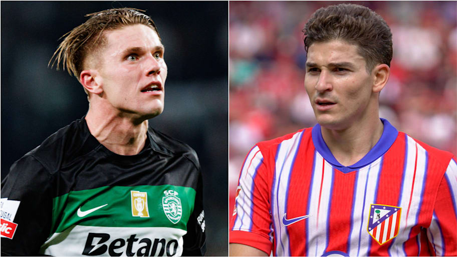 Viktor Gyökeres and Julián Alvarez headline today’s gossip. | IMAGO/Maciej Rogowski/Sports Press Photo