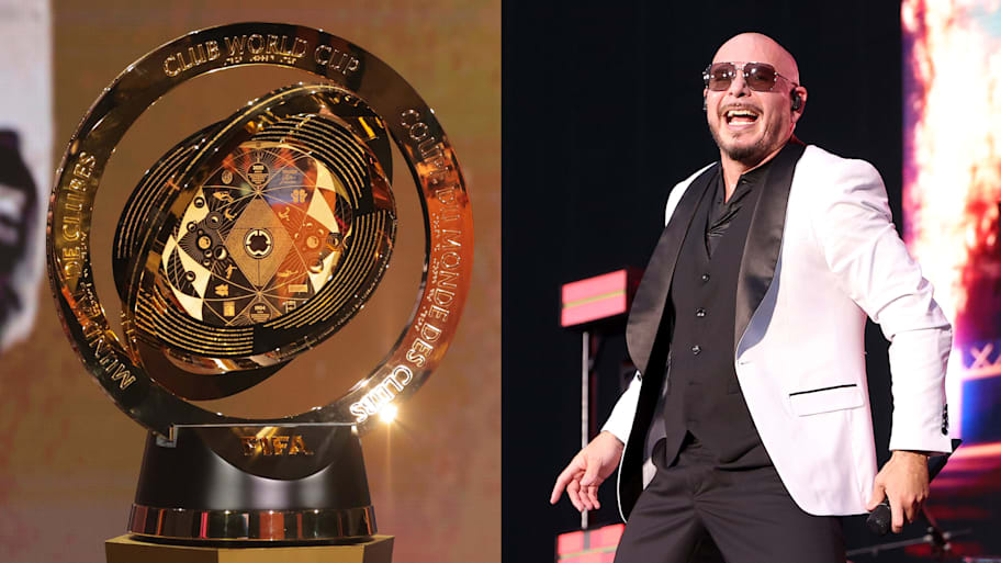 Pitbull returns to a FIFA soundtrack after rocking "Olé Ola" at the Brazil 2014 FIFA World Cup.  | Imagn/Kevin Mazur/Getty Images for Live Nation
