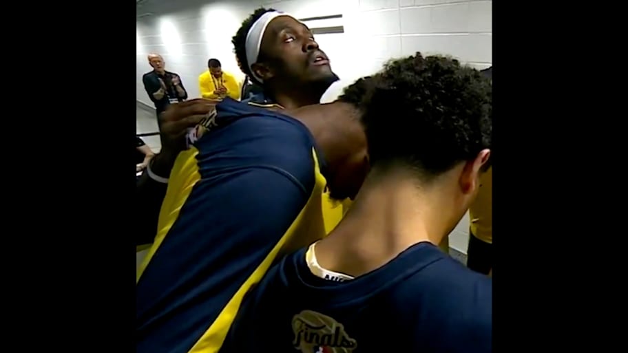 Pascal Siakam locks in ahead of Game 6 of the NBA Finals. | @cjzero / X