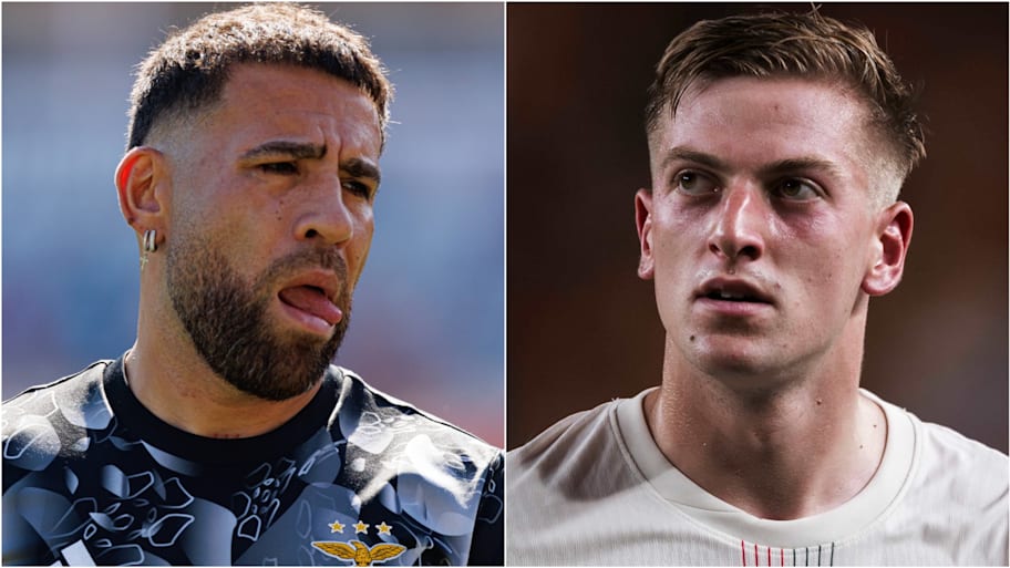 Nicolas Otamendi and Liam Delap will battle it out. | IMAGO/Maciej Rogowski/Nicolo Campo