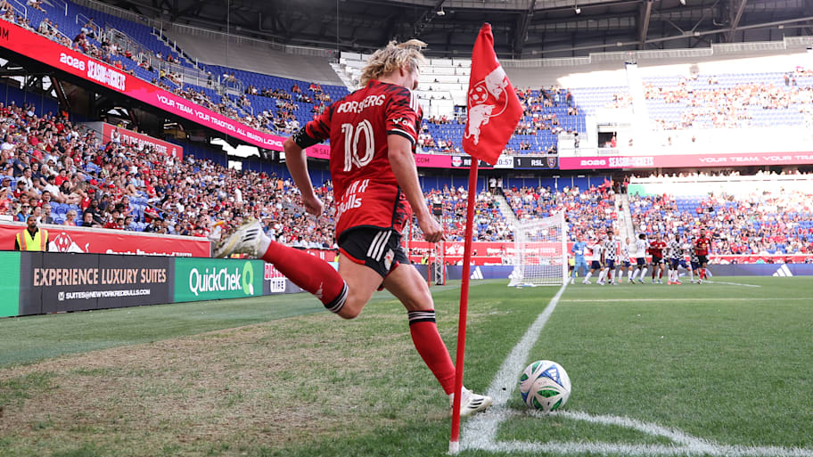 The New York Red Bulls picked up a 2–1 comeback win vs. Real Salt Lake at home on Sunday. | Jordan Bank/Getty Images