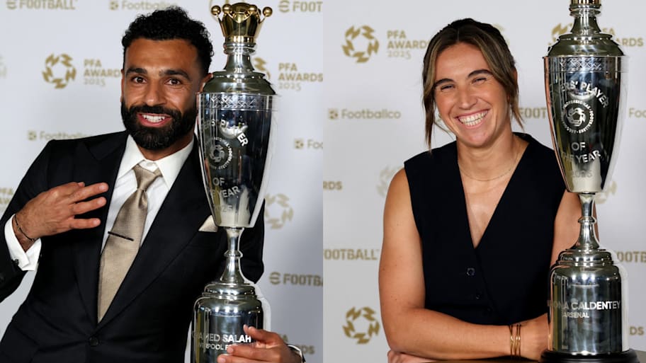 Mohamed Salah (left) and Mariona Caldentey (right) were undisputedly at the top of their game last season. | Darren Staples/AFP via Getty Images