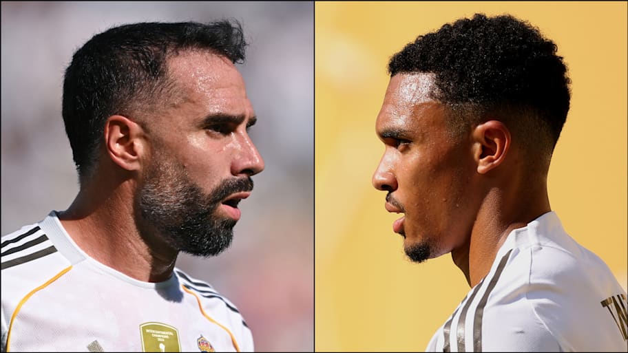 Dani Carvajal (left) and Trent Alexander-Arnold will be fighting for the same starting spot. | David Ramos/Luke Hales/Getty Images
