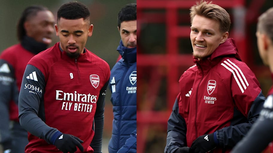 Gabriel Jesus and Martin Odegaard