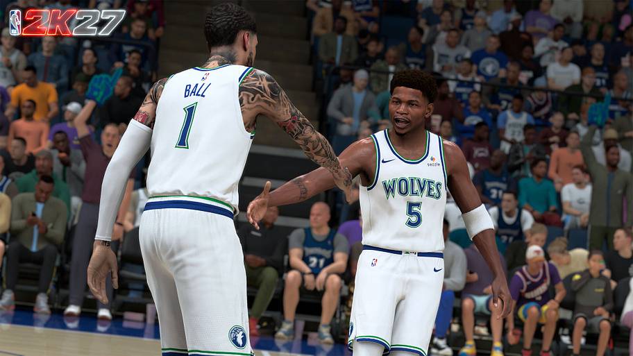 Anthony Edwards and LaMelo Ball