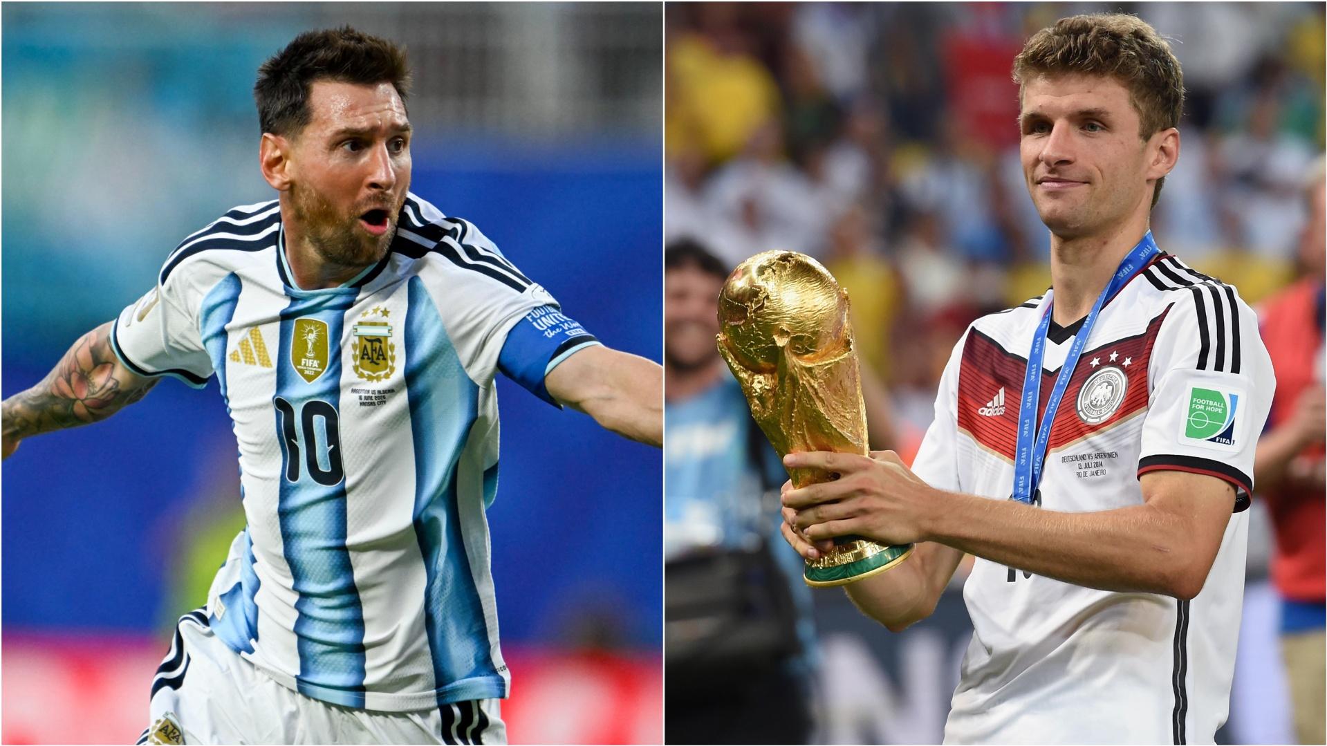 Lionel Messi and Thomas Müller