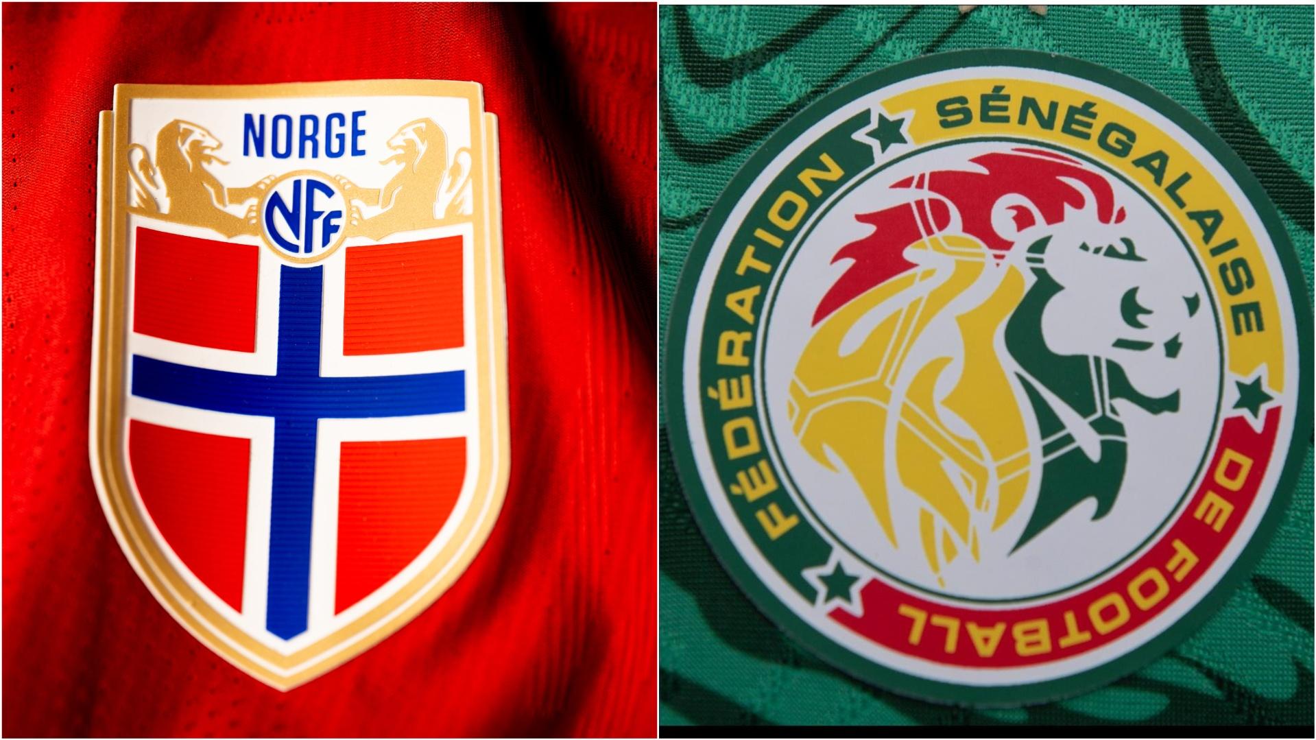 Norway and Senegal's badges
